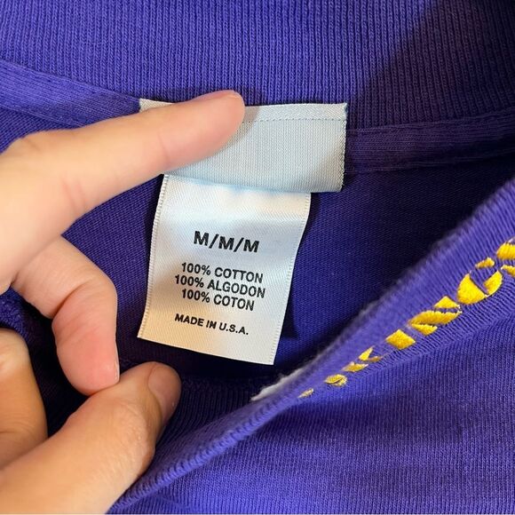 ✨ Reebok NFL Y2K Purple Mock Neck Long Sleeve Minnesota Vikings Medium - Picture 5 of 12